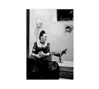 VBQHIR Poster su tela con immagine di Frida Kahlo, motivo: cane amato da Frida Kahlo, decorazione per camera da letto, 20 x 30 cm