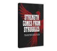 VBQHIR Poster su tela con immagine di The Art of Phoenix Rebirth, decorazione per camera da letto, paesaggio, regalo, 60 x 90 cm