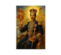 VBQHIR Poster su tela con ritratto di Royal Spiritual Leaders, stampa artistica da parete, 40 x 60 cm