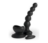Vbratore anale in silicone a sfere ricaricabile stimolatore con ventosa sex toy