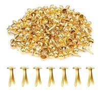 VBSJAH 100 Pezzi Fermacampioni Scrapbooking Fermacampioni Piccoli, Fermacampioni Piccoli, Mini Scrapbooking Brads Colorati Metallo, Per Realizzare Biglietti, Pergamene Artigianali