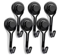 VBSJAH 6 pezzi ganci magnetici, ganci magnetici extra forti, Magnete Con Gancio per Appendere Coperta, Campeggio, Furgone, Barbecue, Ufficio