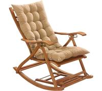 VBVARV Cuscini Sedia da Sole, Cuscini da Sedia A Dondolo, Cuscino di Chaise Cuscino per Sedile Imbottito da Esterno Cuscino di Sedia Reclinabile con Legami,C,40 * 108cm