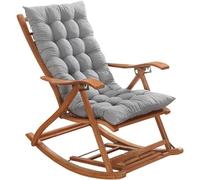 VBVARV Cuscini Sedia da Sole, Cuscini da Sedia A Dondolo, Cuscino di Chaise Cuscino per Sedile Imbottito da Esterno Cuscino di Sedia Reclinabile con Legami,E,48 * 120cm
