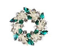 Vbvbip Elegante spilla da donna, collezione di 6 stili, tra cui fiori, alberi e disegni geometrici con pietre preziose e diamanti, per San Valentino, matrimonio o uso quotidiano accessorio alla moda