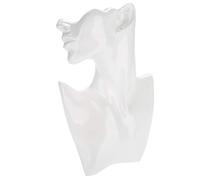 VBXCMLDPO Busto manichino per gioielli, espositore per collane e orecchini, manichino in resina 3D per l’esposizione di gioielli come collane e orecchini, con forma realistica, ideale per (Bianco)