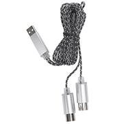 VBXCMLDPO Cavo MIDI a USB per pianoforte elettronico, adattatore di interfaccia MIDI wireless con guaina in TPE, linea di connessione plug and play per l’editing musicale da