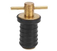 VBXCMLDPO Marine Boat Brass T Handle Drain Plug, T Handle Boat Drain Plug, Twist Turn And Seal Rubber Expansion Plug with Brass Cam Mechanism for Yachts Ships Bilge Wells Live Wells (0,6 Pollici)