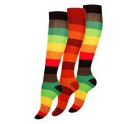 VCA 3 Paia Calze Lunghe al Ginocchio a righe - Donna