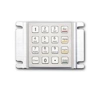 VCBGDJI 16 Tasti Impermeabile Robusto Pannello Supporto Tastiera In Metallo Per Controllo Accessi E Parcel Locker (RS232 Interface,Layout 2)