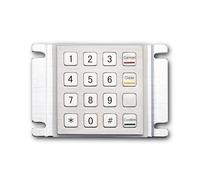 VCBGDJI 16 Tasti Impermeabile Robusto Pannello Supporto Tastiera In Metallo Per Controllo Accessi E Parcel Locker (RS232 Interface,Layout 3)