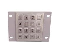 VCBGDJI 16 tastiera standard chiave del metallo dell'acciaio inossidabile IP65 con il silicone impermeabile per l'applicazione del chiosco (USB, disposizione 4)