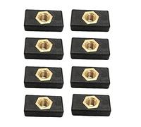 VCBGDJI 2/6/8Pcs Kayak Montaggio Laterale Scorrevole Binario Silders Canna Da Pesca Supporto Base di Montaggio Dado Scorrevole (8 pezzi)