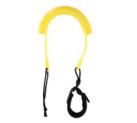 VCBGDJI Guinzaglio per tavola da surf da 3 m, con cinghia elastica e sicura, a spirale, alla caviglia, per stare in piedi, zattera, trazione, surf, kayak, accessorio (giallo)