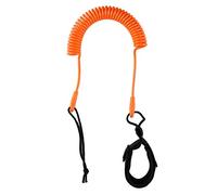 VCBGDJI Guinzaglio per tavola da surf da 3 m, con cinghia elastica elastica e sicura, a spirale, alla caviglia, per stare in piedi, zattera, trazione, surf, kayak, accessorio (arancione)
