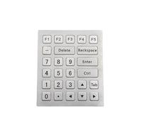 VCBGDJI Industrial-grade Reinforced Stainless Steel Keyboard, 26-key Metal Backlit Keyboard With IP65 Water And Dust Resistance(Backlight)