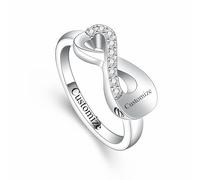 VCCWYQK Anello di cremazione dell'amore infinito per cenere in acciaio inox per tenere amati ceneri Keepsake anello dito urna medaglione Memorial gioielli per donne, Anpassen, Acciaio inossidabile