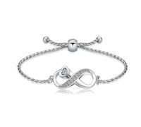 VCCWYQK Bracciale con urna infinita per cenere da uomo, in acciaio inox con cenere, regolabile, Keepsake Memorial gioielli per cenere umana, Acciaio inossidabile