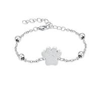 VCCWYQK Bracciale con urna per cenere di cani e gatti, gioiello per cremazione, regolabile, regalo per persone, contenitore di cenere per animali domestici, 22cm, Acciaio inossidabile, Senza Gemstone