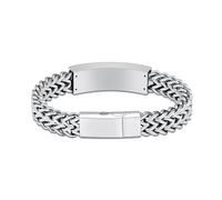 VCCWYQK Bracciale cubano, per cenere, per uomini, donne, in acciaio inox, per cremazione, regalo commemorativo, posacenere, 24 cm, Acciaio inossidabile, Senza Gemstone