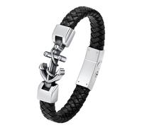 VCCWYQK Braccialetto per ceneri con ancora, per ceneri da uomo, con gancio a forma di pesce, gioiello commemorativo, regalo per persone