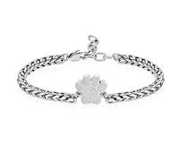 VCCWYQK Cane/Gatto Stampa dell'urna Bracciali per la cremazione per le ceneri Animali carini Keepsake commemorativo regolabile Gioielli per la cremazione Regali per le donne