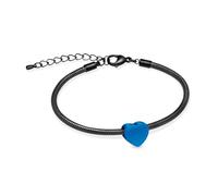VCCWYQK Mini braccialetto con urna a forma di cuore, per donne e ragazze, in acciaio inox, per cenere, Keepsake Memorial Jewelry, Acciaio inossidabile, Senza Gemstone