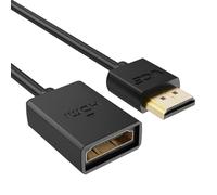 VCE Cavo di prolunga HDMI da 1 m - Prolunga HDMI maschio-femmina 4K@60Hz, compatibile con 3D & HDCP 2.2, adatto per Roku TV Stick, HDTV, console gioco, laptop