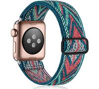 Vcegari Cinturino elastico in nylon Solo Loop compatibile con cinturini Apple Watch da donna da 40 mm, 41 mm, 38 mm, 42 mm, 44 mm, 45 mm, 46 mm, 49 mm, cinturino elastico regolabile per iWatch SE