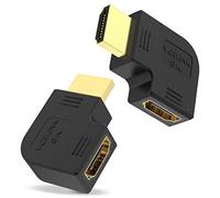 VCELINK Adattatori HDMI 90 Gradi e 270 Gradi 8K, Connettore HDMI 2.1 Supporta 8K@60Hz 4K@120Hz, HDR, HDMI Angolo Retto Maschio a Femmina per Laptop/Roku Stick/PS5, 2 Pezzi