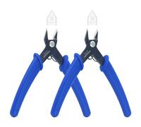 VCELINK Pinze per Taglierine di Precisione, Tronchesino Modellismo per il Filo di Rame 0-1.2 MM, Tronchesi Diagonali per l'industria Elettronica, Lavorazione di Gioielli, Modellismo, 2 Pezzi