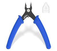 VCELINK Pinze per Taglierine di Precisione, Tronchesino Modellismo per il Filo di Rame 0-1.2 MM, Tronchesi Diagonali per l'industria Elettronica, Lavorazione di Gioielli, Modellismo,Blu
