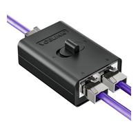 VCELINK Switch Ethernet 2 Porte, 1000Mbps Sdoppiatore Ethernet, Senza Corrente Switch Cavo di Rete CAT8/ CAT7/ Cat6A/ Cat6/ Cat5e/ Cat5, Splitter per Computer, HUB, TV etc.