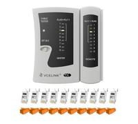 VCELINK Tester Cavi di Rete con 10X Connettori RJ45 Cat7
