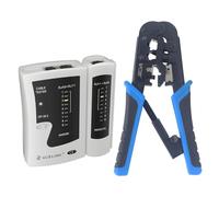 VCELINK Tester Cavi di Rete con Pinza Crimpatrice RJ45