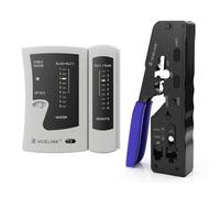 VCELINK Tester Cavi di Rete con Pinza Crimpatrice RJ45