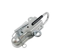 VCHICS Gancio di Traino, Rimorchio Accoppiatore 2 X 3 Pollici Gancio di Traino Sferico Giunto A Linguetta Dritta Golfari Connettore Parti Camper Accessori for Roulotte per Camion