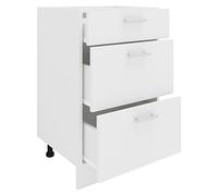 VCM Armadietto da cucina, larghezza 50 cm, colore: bianco