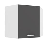 VCM Armadio ad Angolo Armadio da Cucina Armadio a Muro Cucina Mobili da Cucina Esilo Armadio ad Angolo Armadio da Cucina Armadio a Muro Cucina Mobili da Cucina Esilo Bianco/Antracite