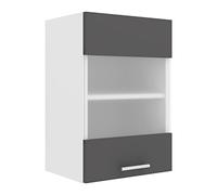 VCM Armadio da Cucina Larghezza 40 cm Anta Vetro Opaco Armadio a Muro Cucina Mobili Esilo Armadio da Cucina Larghezza 40 cm Anta Vetro Opaco Armadio a Muro Cucina Mobili Esilo Bianco/Antracite