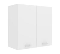 VCM Armadio da cucina, larghezza 60 cm, porta in legno, pensile da cucina, mobili da cucina, colore: bianco
