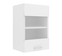 VCM Armadio da cucina sospeso | Dimensioni: ca. 60 x 40 x 31 cm (altezza x larghezza x profondità) | Armadio pensile con due scomparti | Armadio da cucina con vetro | Mobili da cucina - Bianco Esilo