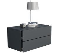 VCM Comodino con cassetto a Muro in Legno mensola a Muro cassetto Console Comodino Usal L 60 cm Comodino con cassetto a Muro in Legno mensola a Muro cassetto Console Comodino Usal L 60 cm Antracite