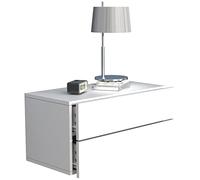 VCM Comodino con cassetto a Muro in Legno mensola a Muro cassetto Console Comodino Usal L 60 cm Comodino con cassetto a Muro in Legno mensola a Muro cassetto Console Comodino Usal L 60 cm Bianco