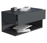 VCM Comodino con cassetto a Muro in Legno mensola a Muro cassetto Console Comodino Usal XL 60 cm Comodino con cassetto a Muro in Legno mensola a Muro cassetto Console Comodino Usal XL 60 cm Antracite