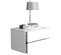 VCM Comodino in Legno con cassetto a Muro mensola a Muro cassetto Console Comodino Usal L 45 cm Comodino in Legno con cassetto a Muro mensola a Muro cassetto Console Comodino Usal L 45 cm Bianco