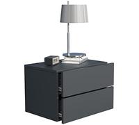 VCM Comodino in Legno con cassetto a Muro mensola a Muro cassetto Console Comodino Usal L 45 cm Comodino in Legno con cassetto a Muro mensola a Muro cassetto Console Comodino Usal L 45 cm Antracite