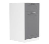VCM cucina mobili, mobile cucina base Mobiletto cucina larghezza 40 cm cassettiera cucina mobili cucina casa di campagna Colura Bianco/antracite