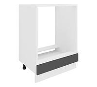 VCM Esilo - Armadio per forno, larghezza 60 cm, colore: Bianco/Antracite