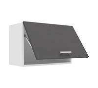 VCM Küchenschrank hängend | Maße ca. H. 40 x B. 60 x T. 31 cm | Hängeschrank mit Klapptür | Küchenmöbel - Esilo Weiß/Anthrazit